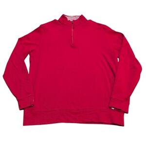 Bobby Jones Red Long Sleeve Quarter Zip Sweater size XL Golf Preppy